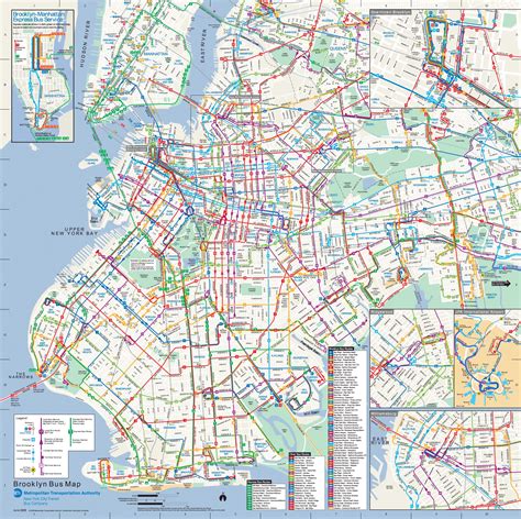 brooklyn bus map mapsofnet