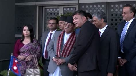 Pm Dahal Reaches New Delhi Received By Special Government