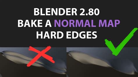 Blender 2 8 2 80 BAKING NORMAL MAP SHADING HARD EDGES YouTube