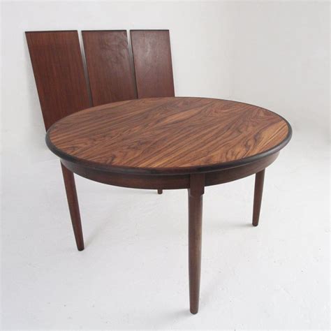 For Sale Round Danish Midcentury Dining Table In Rosewood With Tree