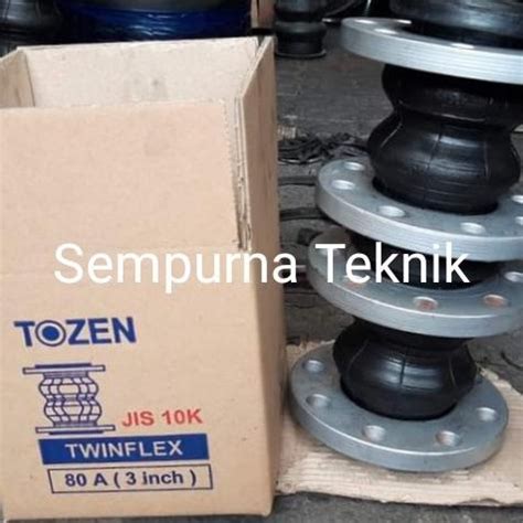 Jual Flexible Rubber Joint Inch Twinflex Tozen Jis K Sempurn T