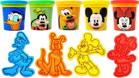 Lets Make Mickey Mouse Clubhouse Characters With Play Doh Molds Youtube