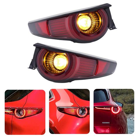 For 2020 2021 2022 2023 Mazda CX 30 Left Right Outer Tail Lights LED