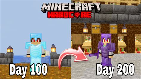 I Survived 200 Days In Desert Only World In Hardcore Minecraft Hindi