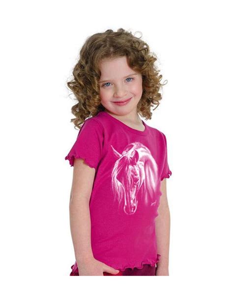 T Shirt Enfant Mouse Girl S Fashion Cheval Crin Blanc