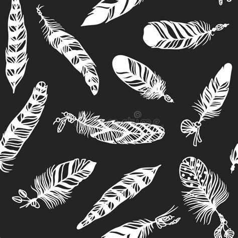 Decorative Black Feather Vector Stock Vector Illustration Of Natural