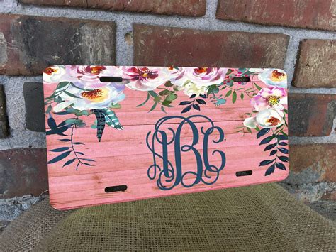 Monogram License Plate Monogram Case Fall Garden Flag License Plate