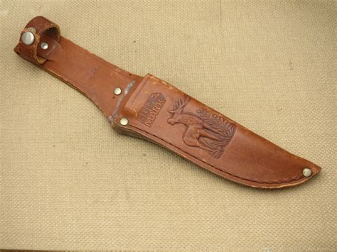 Vintage Edge Mark Solingen Germany Fixed Blade Hunting Knife Stag With