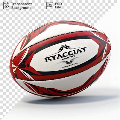 Premium PSD Psd A Red And White Soccer Ball With A White And Black