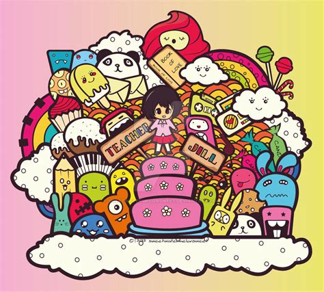doodle art warna keren