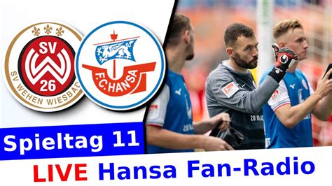 Wehen Wiesbaden Hansa Rostock Spieltag Hansa Radio Live