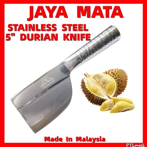 Jaya Mata Stainless Steel Durian Knife Pisau Durian Shopee Malaysia