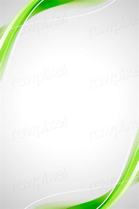 Green Curve Frame Template Vector Premium Vector Rawpixel