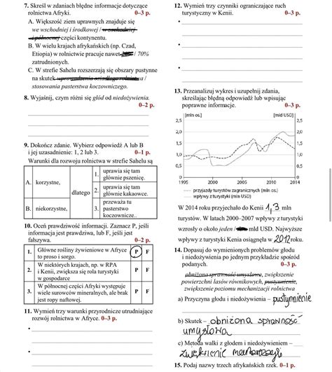 0 3 p 7 Skreśl w zdaniach błędne informacje dotyczące rolnictwa