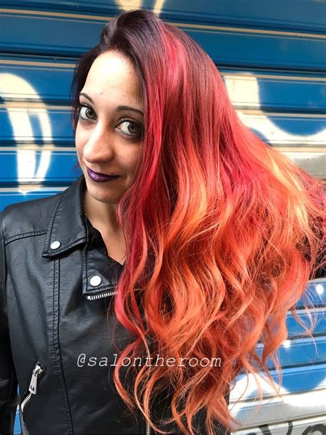 Fire Red Hair Balayage By Salontheroom