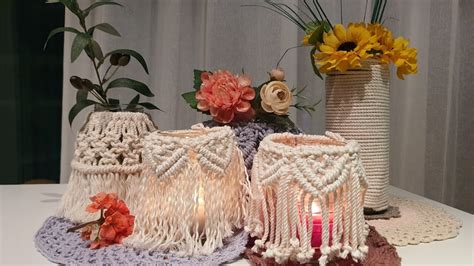 Macrame Jar Cover Youtube