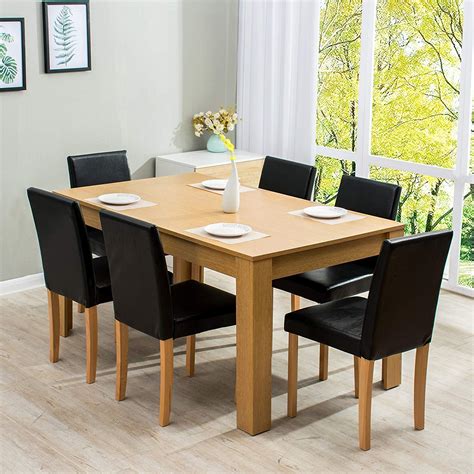 7-Piece Dining Room Set 6-Seater Dining Table Set – daal's home