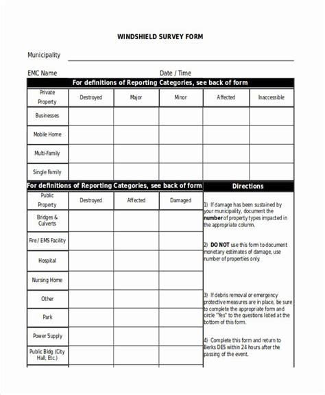 Apartment Market Survey Template