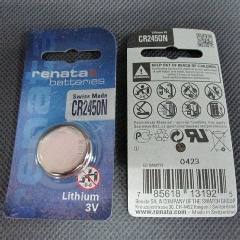 Jual Original Baterai Lithium Renata V Cr Cr N Battery