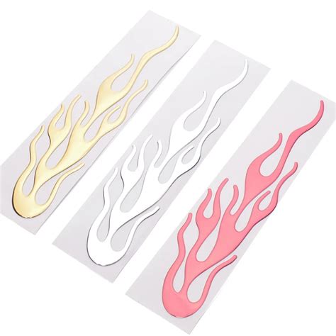 Flames Auto Car Decal Sticker/Badge/3D Flame Fire PVC Emblems DIY ...