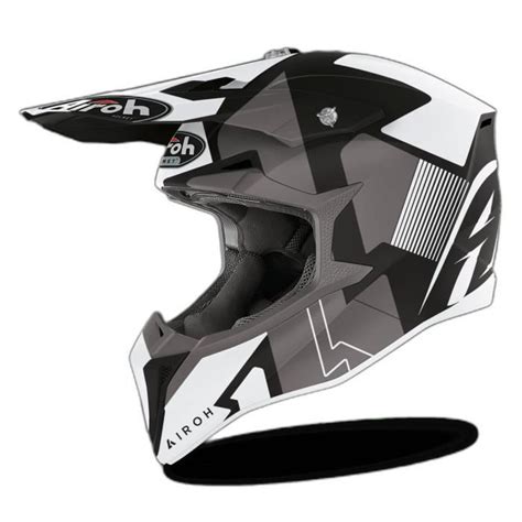 Casque Moto Cross Airoh Wraap Raze Black Matt XS Cdiscount Auto