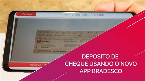 Bradesco Explica Como Depositar Cheque No App Bradesco Youtube