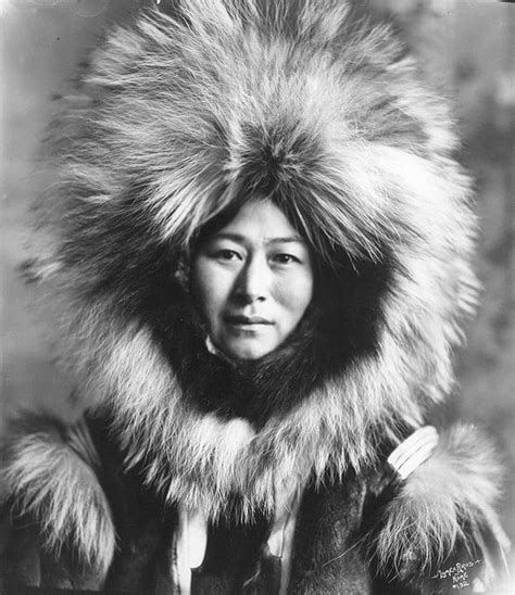 Inuit Woman Nowadluk In Fur Parka Indiani Nativi Americani Nativi