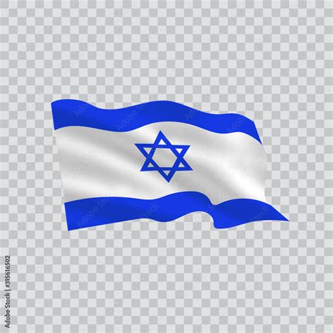 Flag Of Israel Country On Transparent Background Stock Adobe Stock