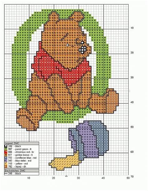 Alfabeto Punto Croce Maiuscolo Con Winnie The Pooh Magiedifilo