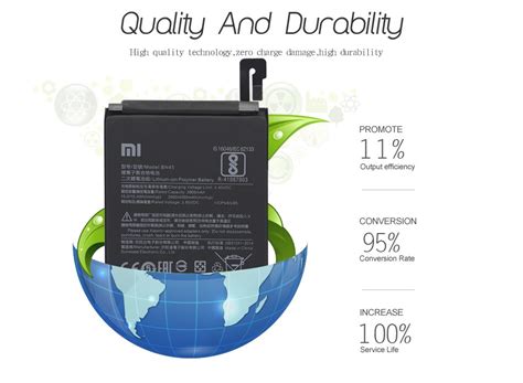 Mah Li Polymer Battery Bn For Xiaomi Redmi Note