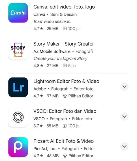 7 Rekomendasi Aplikasi Edit Foto Terbaru Di HP Android Dan IOS Ala