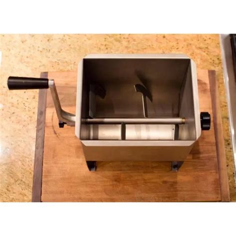 Weston Stainless Steel Manual Meat Mixer 44 Lb Capacity XDC Depot