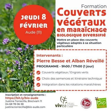 Biocivam Aude 08 fév Formation Maraîchage Bio Couverts végétaux