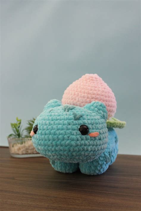 Bulbasaur Custom Crochet Plush Amigurumi Etsy