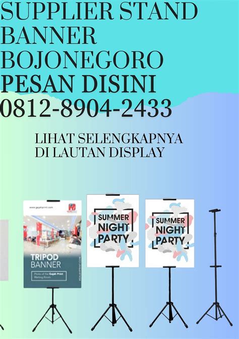 Supplier Stand Banner Bojonegoro — Lautan Display Medium