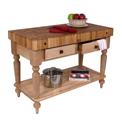 Boos Butcher Block Kitchen Island Dandk Organizer