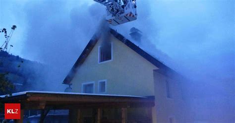 Stadl Predlitz Gro Brand Eines Einfamilienhauses Feuerwehren Im Einsatz