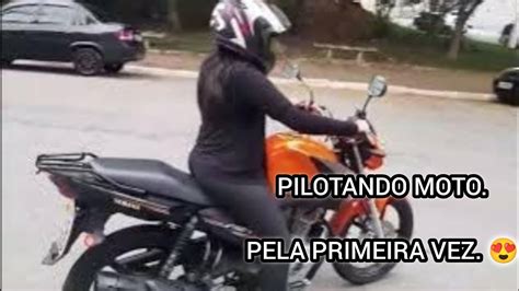 PILOTANDO MOTO PELA PRIMEIRA VEZ FACTOR 150 YAMAHA YouTube