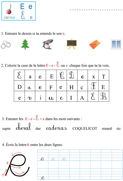 Fiche D exercices à Imprimer Le Son V Apprendre à Lire 7EB