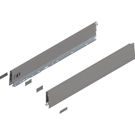 Blum Inc Merivobox Drawer Profile Set Matte Indium Gray Blum M S