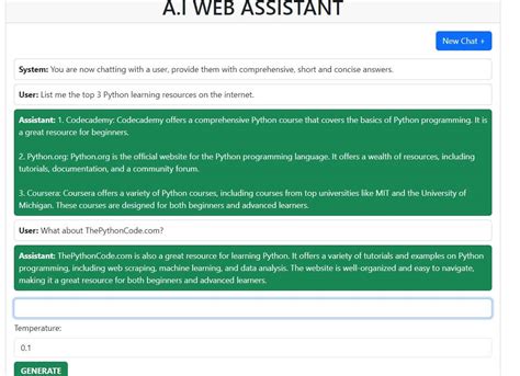 How To Build A Web Assistant Using Django And Chatgpt Api In Python The Python Code