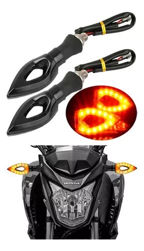 Kit Piscas Setas Moto Led Modelo Flecha Universal Stallion Mercadolivre