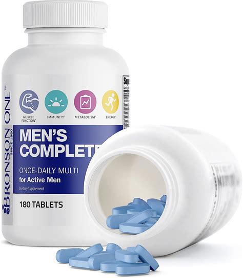 Bronson One Daily Men S Complete Multivitamin Multimineral Once Daily