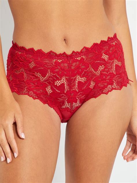 Shorty Arum Sans Complexe Rouge Kiabi