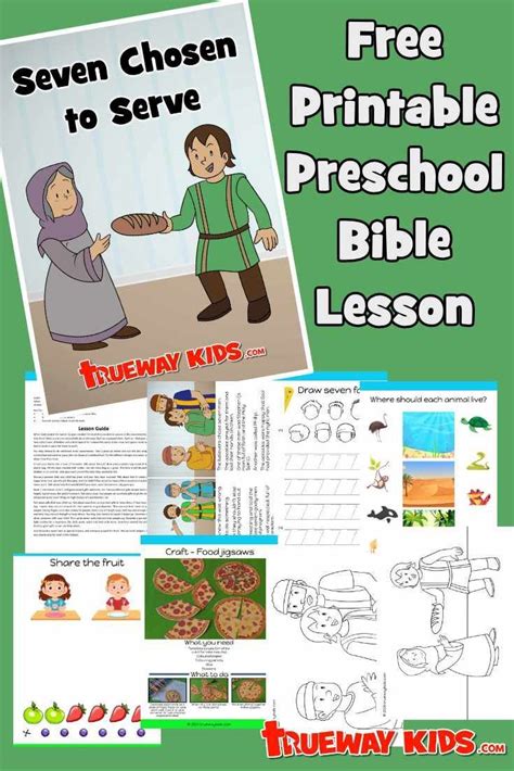 Seven Chosen To Serve Bible Lessons For Kids Preschool Bible Lessons