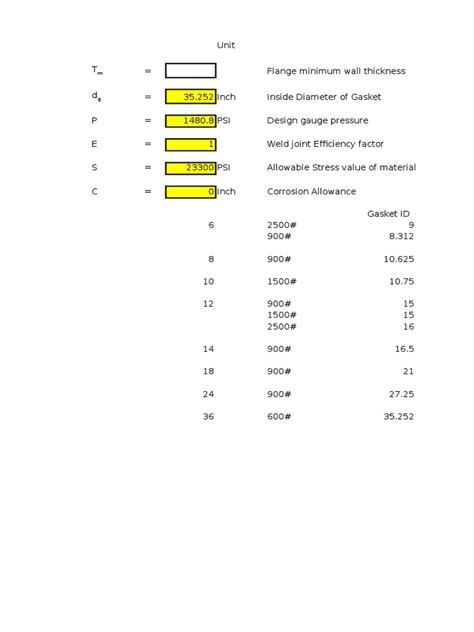 PDF Blind Flange Thickness Calculation DOKUMEN TIPS