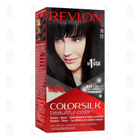 Tinte Revlon ColorSilk Beautiful Color Negro 10 1 Pz