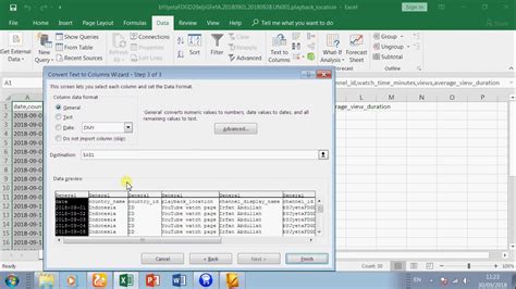 Cara Membuka File Csv Pada Ms Excel Youtube