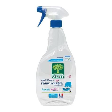 L ARBRE VERT Spray Nettoyant Multi Usages Peaux Sensibles 740 Ml