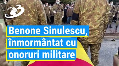 Benone Sinulescu înmormântat cu onoruri militare YouTube